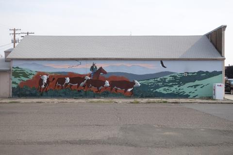 Cow mural