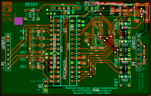 PCB layout for the breakout board