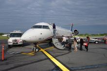 The plane we took from white plains to Philly
